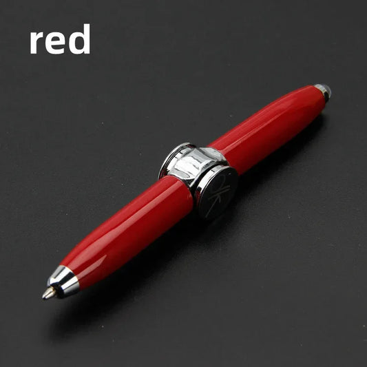 Multifunctional Decompression Finger Rotate Luminous Gyro Pen