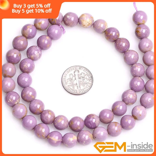 Natural 8mm Assorted Stone Round Beads โ 15" Strand for DIY Jewelry Making