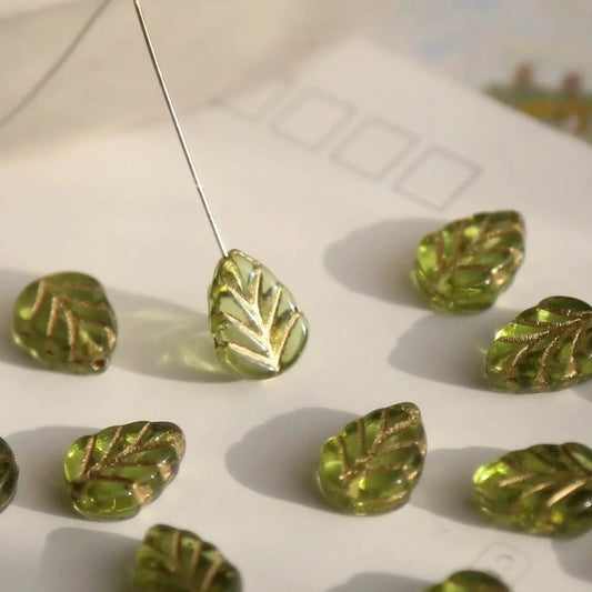 Czech Glass Coffee Beads โ Loose Beads for DIY Handmade Accessories