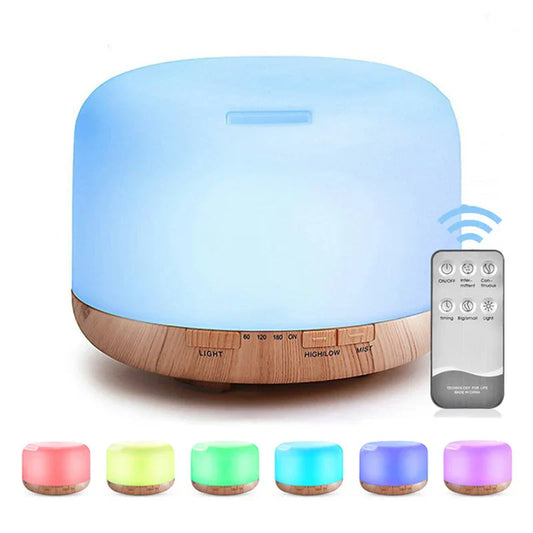 500ML USB Wood Grain Aroma Diffuser